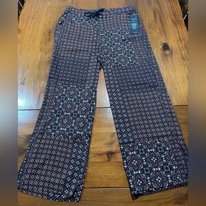 NWT LIVERPOOL Los Angeles Womens Muticolor Patchwork Geo Ditsy AOP Pants Size M